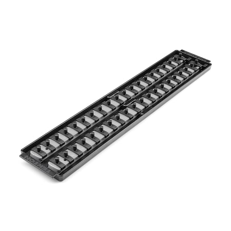 Tekton 1/4 Inch Drive 2-Rail Socket Organizer Set, Gray (40-Tool) OST03340